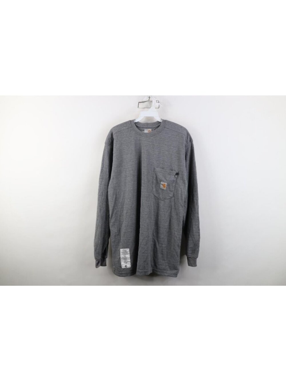 Carhartt FR Mens Medium Workwear Fire Flame Resistant Long Sleeve T-Shirt Gray
